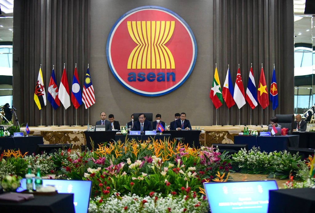 A view inside the Asean Secretariat building during a foreign ministers’ meeting in 2022. Indonesia has hosted the secretariat since it was established in 1976. Photo: Asean/AFP A view inside the Asean Secretariat building during a foreign ministers’ meeting in 2022. Indonesia has hosted the secretariat since it was established in 1976. Photo: Asean/AFP