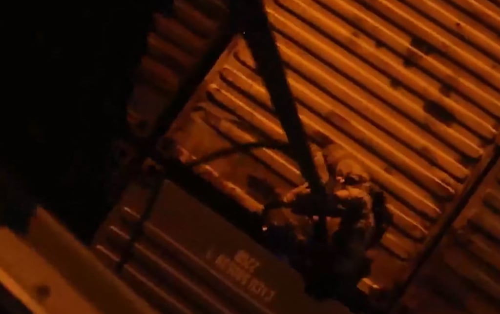 US Marines rappel onto Iranian-flagged vessel MV Touska in the Arabian sea on Sunday. Photo: US Central Command Public Affairs/AFP US Marines rappel onto Iranian-flagged vessel MV Touska in the Arabian sea on Sunday. Photo: US Central Command Public Affairs/AFP